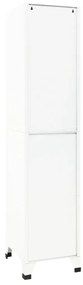 vidaXL Φοριαμός Λευκός 38 x 45 x 180 εκ. Ατσάλινος