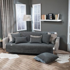 Ριχτάρι Solid 304 Grey-Blue Τeoran Three-Seater 180x300cm Βαμβάκι-Πολυέστερ