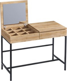 Τουαλέτα Κρεβατοκάμαρας - Linda - Χρώμα Δρυς Μαύρο