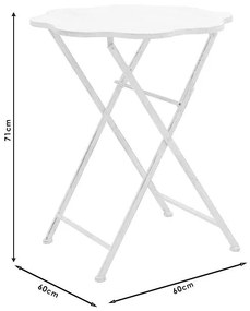 Τραπεζαρία Grid σετ 3τεμ μέταλλο λευκό antique