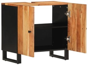vidaXL Έπιπλο Νιπτήρα 62 x 33 x 58 εκ. Μασίφ Ξύλο Ακακίας &amp; Επεξ. Ξύλο