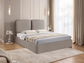 Επενδυμένο κρεβάτι Heaven-Silver Gray-160 x 200