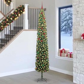 vidaXL Τεχνητό Χριστουγεννιάτικο Δέντρο με 300 LED Πράσινο 270 cm