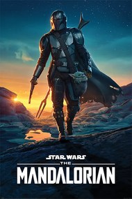 Αφίσα Star Wars: The Mandalorian - Nightfall, (61 x 91.5 cm)