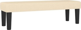 vidaXL Κρεβάτι Boxspring με Στρώμα Κρεμ 180x200 εκ. Υφασμάτινο