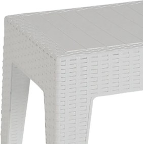 Τραπέζι Cosmic pakoworld PP λευκό 55x40x43.5εκ