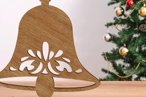 Σετ των 3 Intra απο ξύλο plywood 3mm-4mm πάχος - Χριστούγεννα Thee Toy Bell πρότυπο Δίασταση 3x3 cm INTRAFABR-108124438