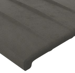Κεφαλάρι με Πτερύγια Σκούρο Γκρι 93x23x78/88 εκ. Βελούδινο 3117419