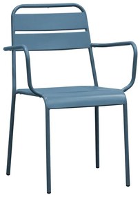 BRIO Πολυθρόνα-Pro Στοιβαζόμενη, Μέταλλο Βαφή Sandy Blue 5415C 57x58x84cm Ε544,2