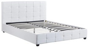 Κρεβάτι ArteLibre ABELIA Λευκό PU 214.5x170x100cm (Στρώμα 160x200cm)-14920001