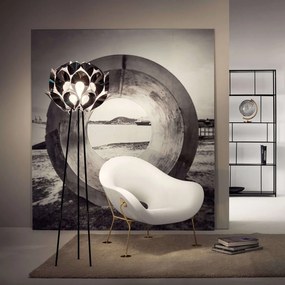 Φωτιστικό Δαπέδου Led Flora Pewter Slamp Aluminium, Polypropylene