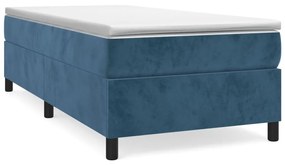 ΚΡΕΒΑΤΙ BOXSPRING ΜΕ ΣΤΡΩΜΑ ΣΚΟΥΡΟ ΜΠΛΕ 90X190 ΕΚ. ΒΕΛΟΥΔΙΝΟ 3144655