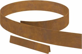 vidaXL Περίγραμμα γκαζόν Σκ rusty 450 x 0.05 x 15 εκ