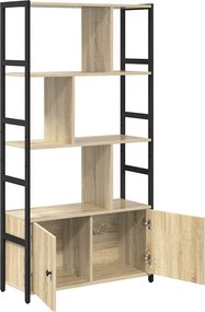 vidaXL Ράφι Βιβλίων Δρύς Sonoma 80 x 30 x 155,5 εκ Επεξεργασμένο ξύλο