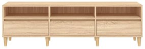 vidaXL Έπιπλο Τηλεόρασης Sonoma Δρυς 150x30x44,5 εκ. Επεξ. Ξύλο