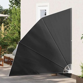 vidaXL Αδιάφανο σκίαστρο μπαλκονιού Ανθρακί 210 x 210 cm ύφασμα