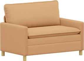 vidaXL Καναπές Μπεζ 126 x 81 x 87,5 εκ Ύφασμα