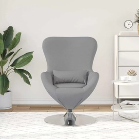 vidaXL Κάθισμα-αυγό Ανοιχτό γκρι 63 x 73 x 90 εκ ύφασμα