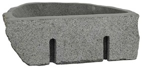 vidaXL Κρεμαστή Λεκάνη Γκρι (30-37) x (25-30) x 12 εκ. Πέτρα Ποταμού
