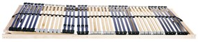 vidaXL Βάση κρεβατιού με λάμες Καφέ 70 x 190 cm Ξύλο και Μέταλλο