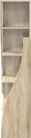 vidaXL Γωνιακό Ντουλάπι 32x32x140εκ Επεξεργασμένο Ξύλο Δρύς Sonoma