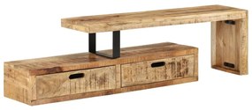 vidaXL Βάση Τηλεόρασης (118-200) x 30x40 εκ. από Μασίφ Ξύλο Μάνγκο