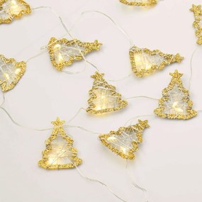 Χριστουγεννιάτικα Λαμπάκια Σειρά Diamond &amp; Jewelry Δέντρο 20 Mini Led XM20WW2A 190+30cm 0,4W Με Μπαταρία Gold Aca