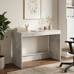 vidaXL Κρεβάτι Γραφείο Γκρι Σκυροδέματος Επεξεργασμένο Ξύλο