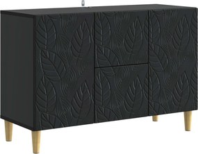 vidaXL Πλαϊνό γραφείο Μαύρο 89 x 34,5 x 60 εκ. Επεξεργασμένο Ξύλο