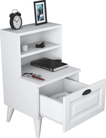 Κομοδίνο Λευκό BD 45x40x74,4