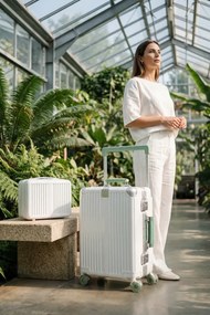 Stewehome Σετ 2 τεμαχίων βαλίτσες καμπίνας και νεσεσέρ από πολυκαρβονικό 55x43x25 cm