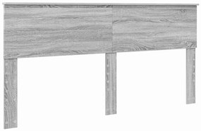 vidaXL Κεφαλάρι Γκρίζο Σονομα 180 cm Επεξεργασμένο ξύλο
