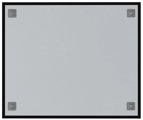vidaXL Πίνακας Επιτοίχιος Μαγνητικός Μαύρος 60 x 50 εκ. Ψημένο Γυαλί