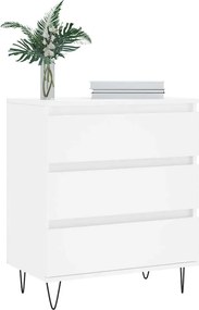 vidaXL Συρταριέρα Λευκή 60 x 35 x 70 εκ. από Επεξεργασμένο Ξύλο