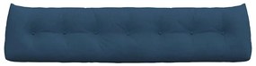 vidaXL Μαξιλάρι Πλάτης Μπλε 200 x 24 x 50 εκ ύφασμα