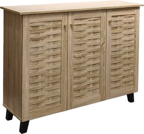 Παπουτσοθήκη Mantam 16 ζεύγων sonoma 115x34x87εκ