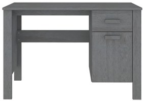 vidaXL Γραφείο HAMAR Σκ. Γκρι 113 x 50 x 75 εκ. Μασίφ Ξύλο Πεύκου