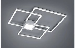 Πλαφονιέρα Φωτιστικό Οροφής LED 38W Νίκελ Ματ Switch Dimmer Hydra 676210407 Trio Lighting-676210407-Νίκελ Ματ 676210407