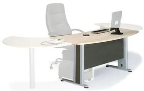 EXECUTIVE Γραφείο Απόχρωση Dark Grey - Beech