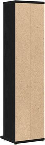 ντουλάπι CD vidaXL Μαύρη δρυς 21x20x88 cm Κατασκευασμένο ξύλο