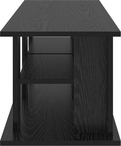 vidaXL Βάση τηλεόρασης Μαύρη Οξυά 96 x 35 x 33,5 εκ