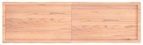 vidaXL Επιφ Τραπεζιού Αν Καφέ 180x50x(2-6)εκ.Ακατέργ. Μασίφ Ξύλο Δρυός