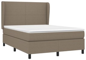 ΚΡΕΒΑΤΙ BOXSPRING ΜΕ ΣΤΡΩΜΑ TAUPE 140X200 ΕΚ. ΥΦΑΣΜΑΤΙΝΟ 3127809