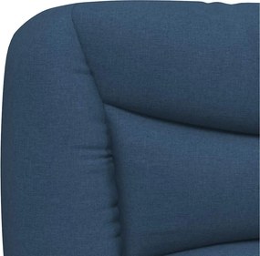 vidaXL Κρεβάτι με Στρώμα Hvar Μπλε 180x200 εκ. Υφασμάτινο