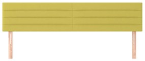 vidaXL Κεφαλάρια Κρεβατιού 2 τεμ.Πράσινο 100x5x78/88 εκ. Υφασμάτινο
