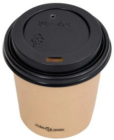 vidaXL Ποτήρια Καφέ Χάρτινα με Καπάκια 120 ml 1000 Τεμάχια Καφέ