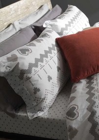 Amo la Casa Σετ Σεντόνια Percale King Size με Λάστιχο 240×290 cm – Elisabeth Λευκό