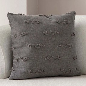 Μαξιλαροθήκη Διακοσμητική Tuffet 881PCR1606 Grey Aberto Design 43X43 Πολυέστερ
