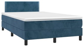 ΚΡΕΒΑΤΙ BOXSPRING ΜΕ ΣΤΡΩΜΑ ΣΚΟΥΡΟ ΜΠΛΕ 120X200 ΕΚ. ΒΕΛΟΥΔΙΝΟ 3141237