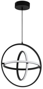 Φωτιστικό Οροφής 39892 Retornio Led Ø500 Black Eglo Metal,Aluminum